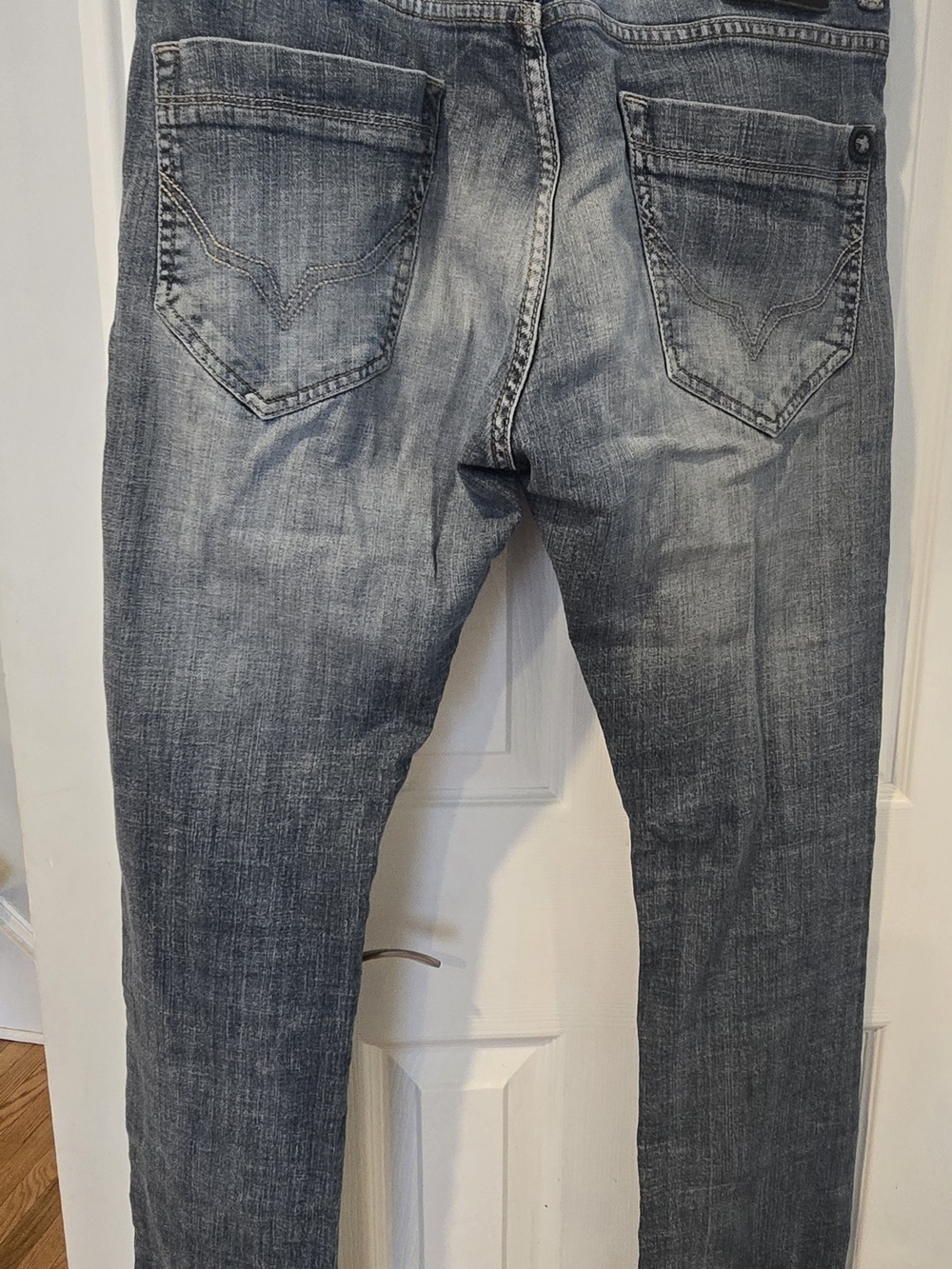 Pepe Jeans Slim Straight Grey Washed Men’s Jeans - Picture 2 of 8